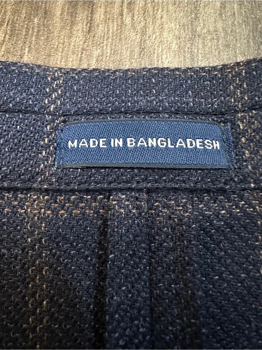 Stafford 60% Wool 40% Cotton Classic Fit Sport Coat Blazer Men’s 52 R Navy